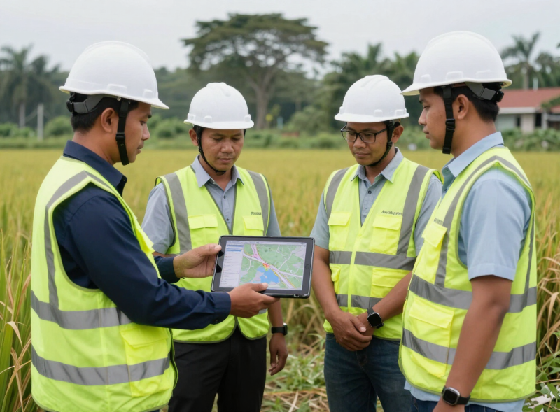 Tim Surveyor Lapangan Pemetaan PBB